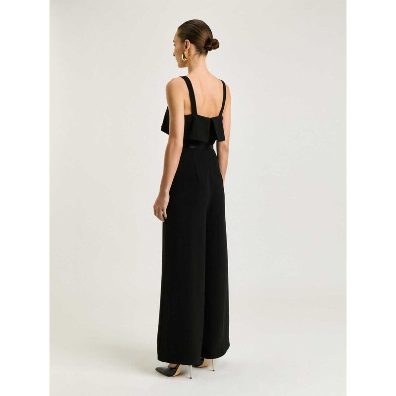 Veronika Maine Double Crepe Wide Leg Jumpsuit image number 1